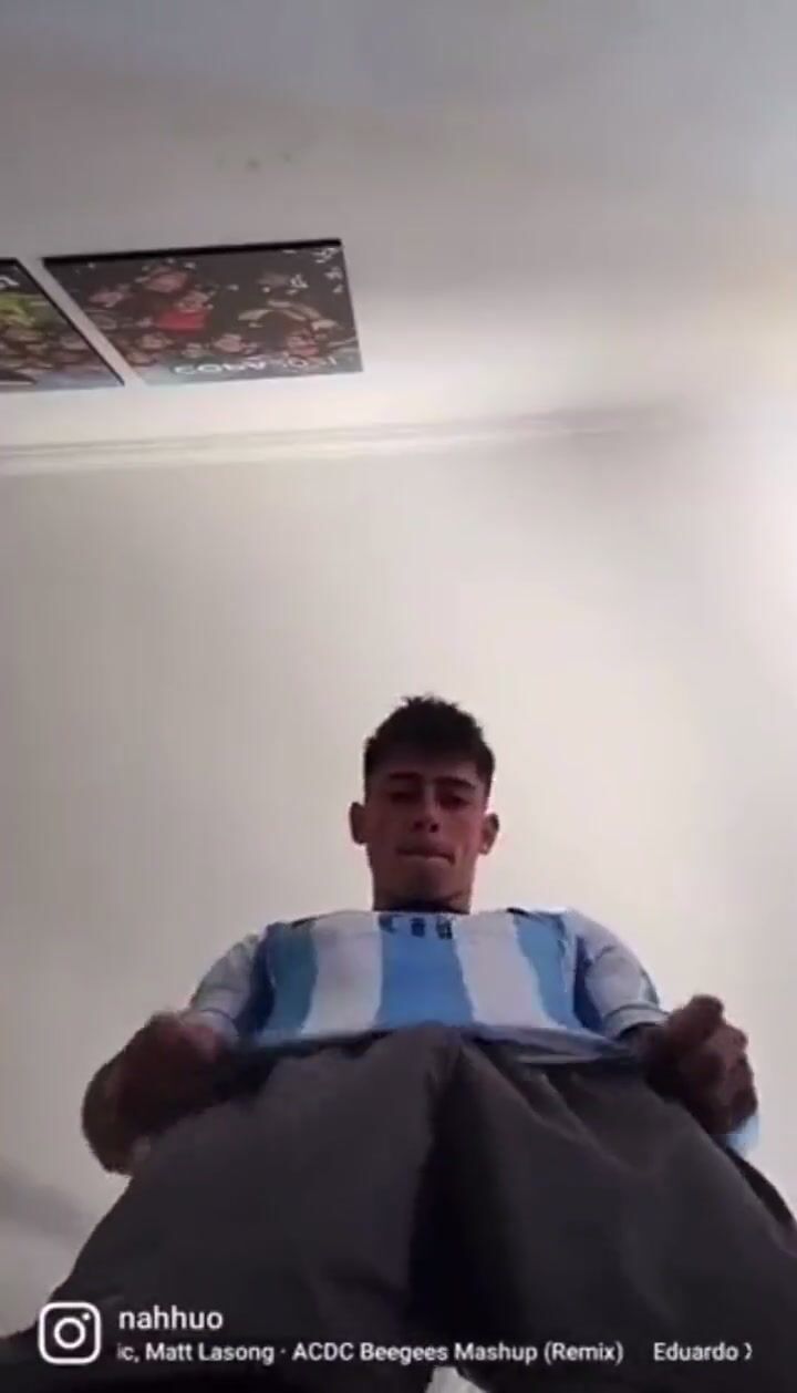 Muscle matty strokes his hard cock over me