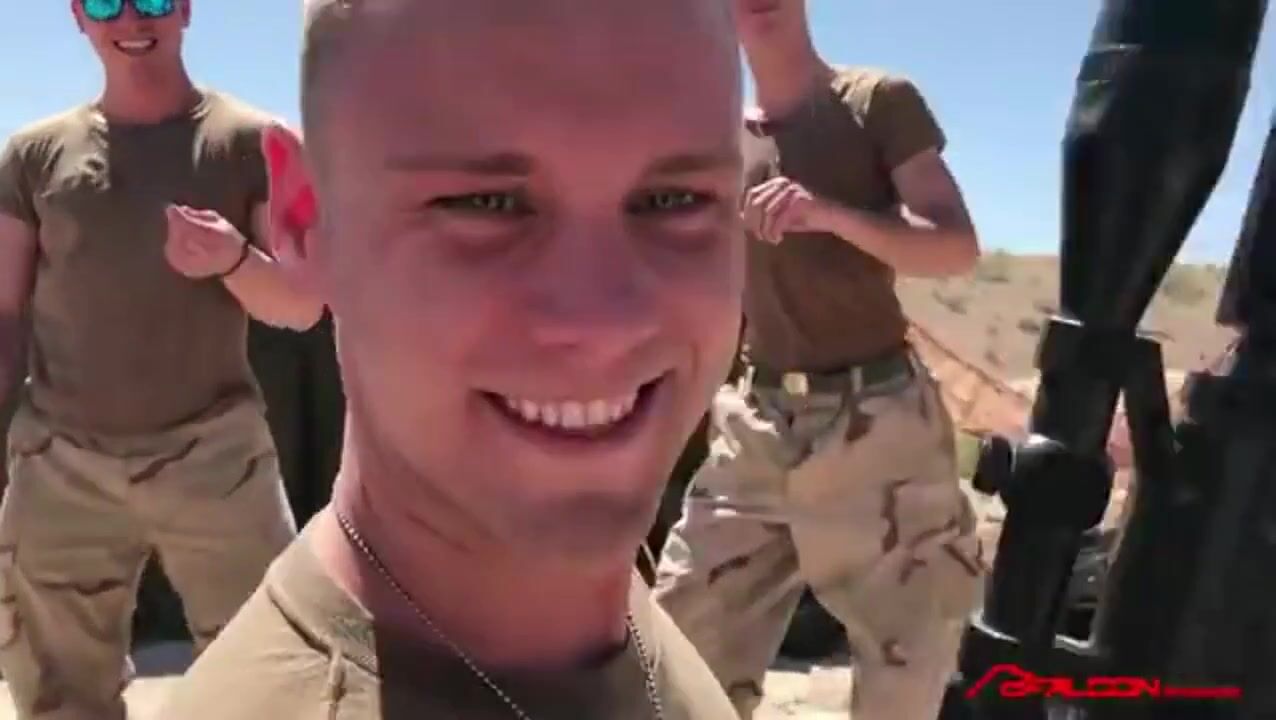 Hot marine dancing on duty