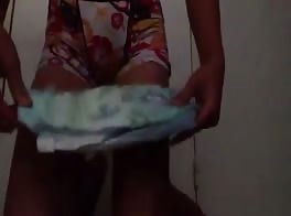 Twink shows off new undies daddy got him
