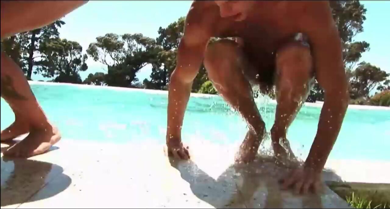 Naked pool boys bareback twink daddy muscle cock