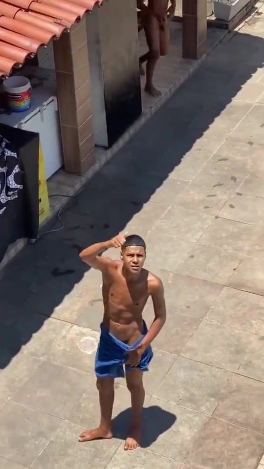 Naked latin pool party