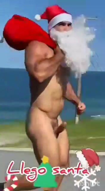 Naked santa