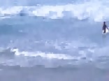 Naked surfer