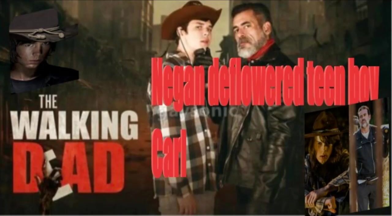 Negan deflowers teen boy carl bareback
