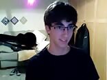 Nerdy boys porn shoots a load