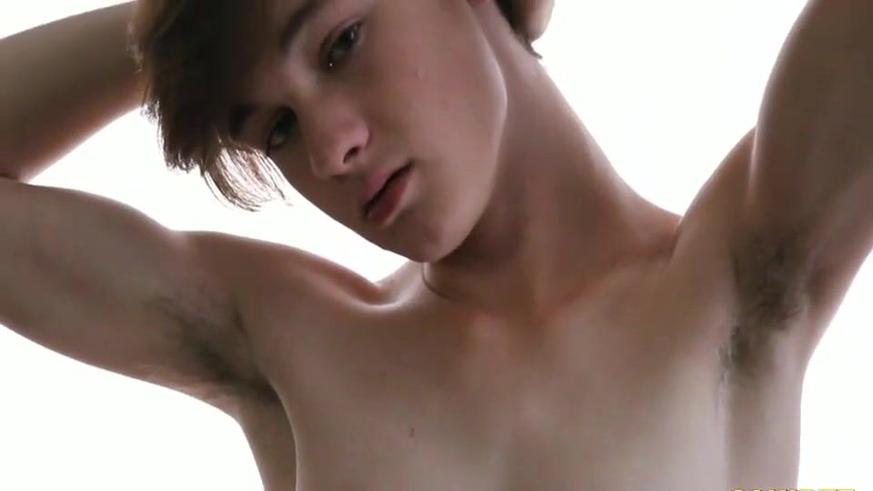 Cute boy stroking and exploding cum