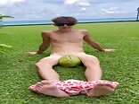 Coconut twinks bare feet sucked