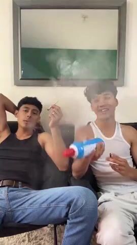 Nice gay cam couple fuck bareback