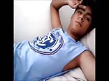 Nice teen jerks his uncut dick boys porn