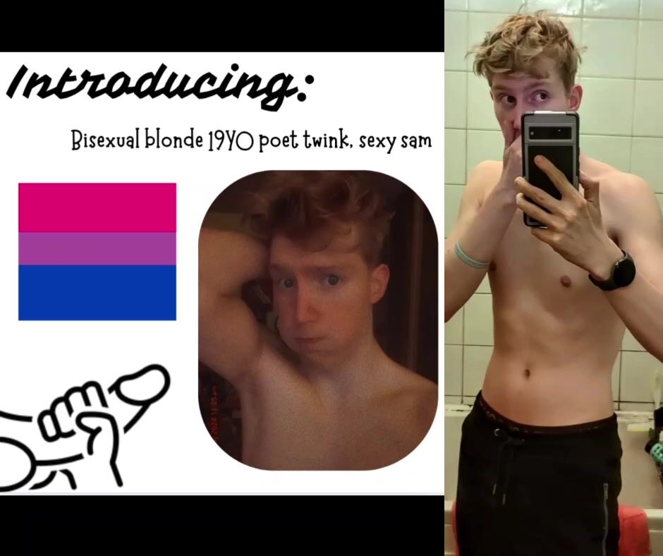 Geiler britischer blonder bi-twink sam geleakt