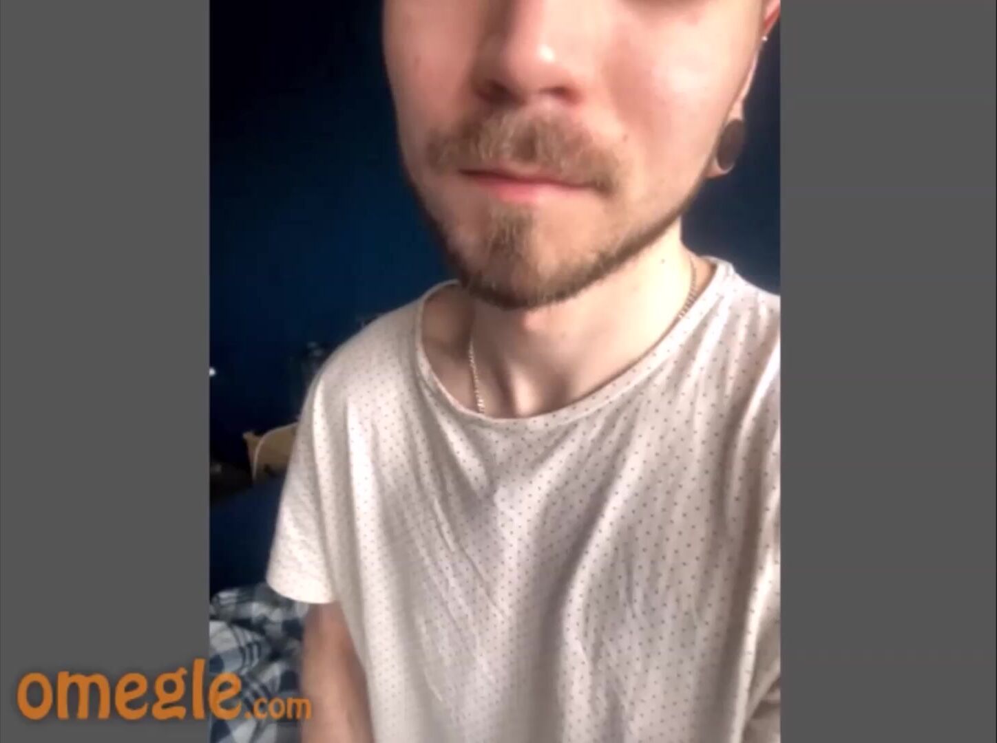 Big curved gay boner on omegle, no cum