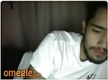 Omegle - guapo latino heterosexual se exhibe