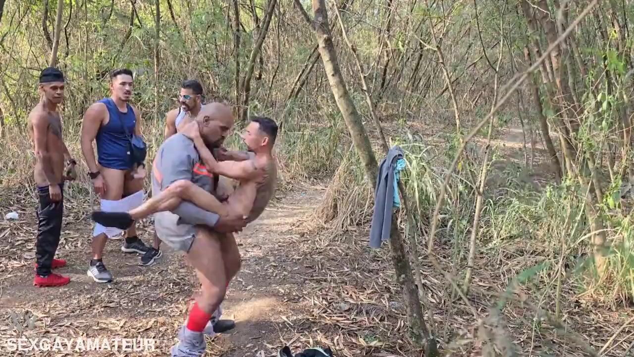 Brasil aire libre a pelo papá musculoso twink polla