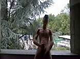 Porch boys outdoor fuck