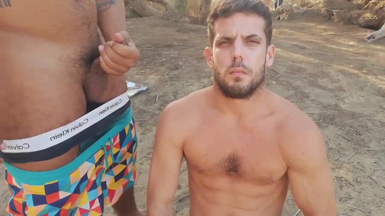 Pablo & sebas cortes bareback beach cruising