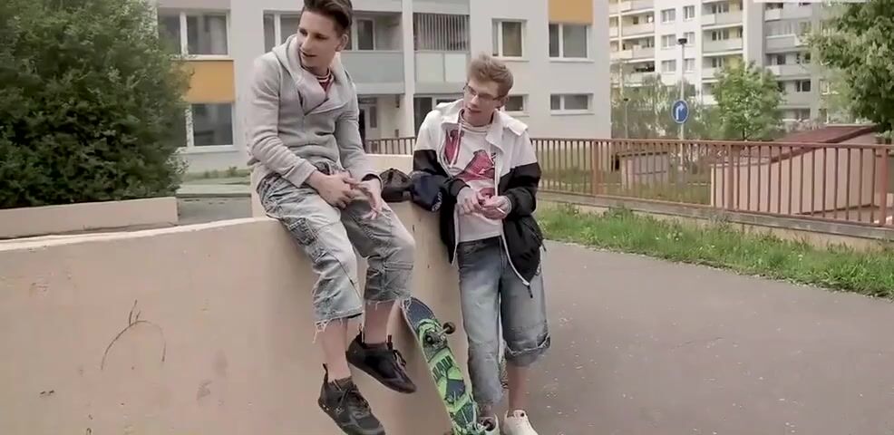 Skateboarders passionate gay porn videos
