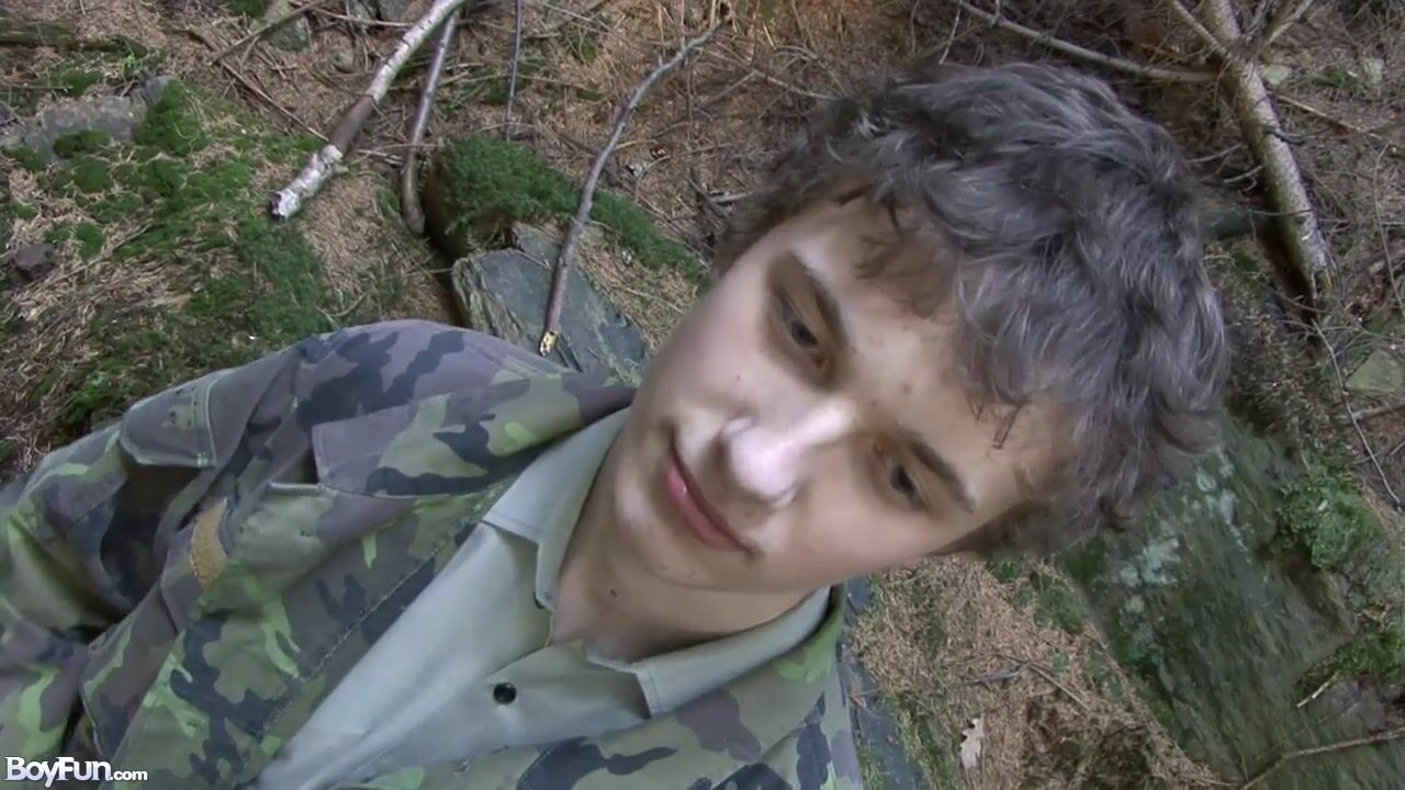 Patrick military solo jerk off