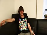 Twink pays rent with bareback cock for muscle daddy