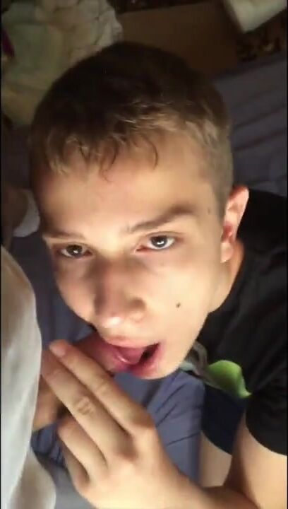 Perfect absolutely adorable 18 yo antoine jerks and sucks his next ...
