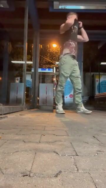 German train station piss and wank