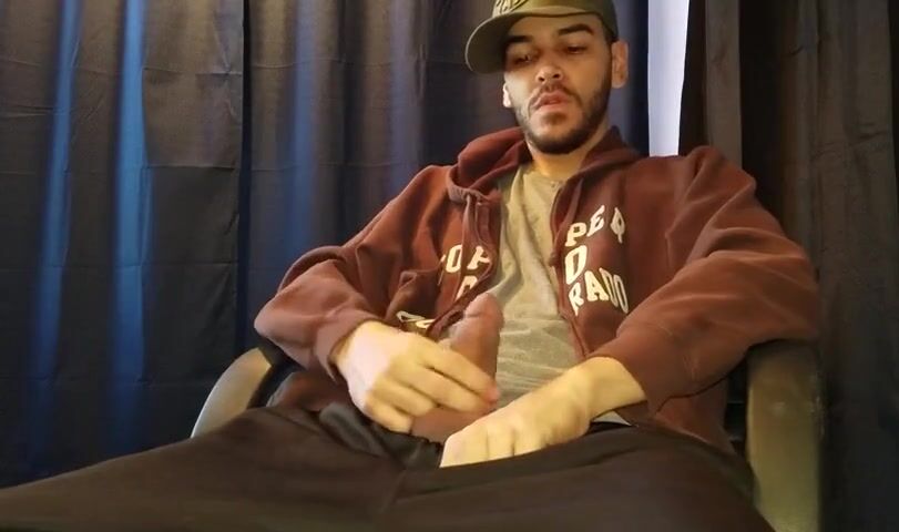 Pissing in sweat and hoodie