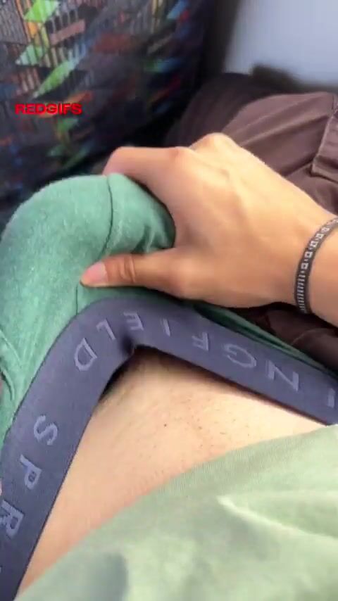 Playing with boner on school bus