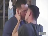 Daddy plays with teen cock