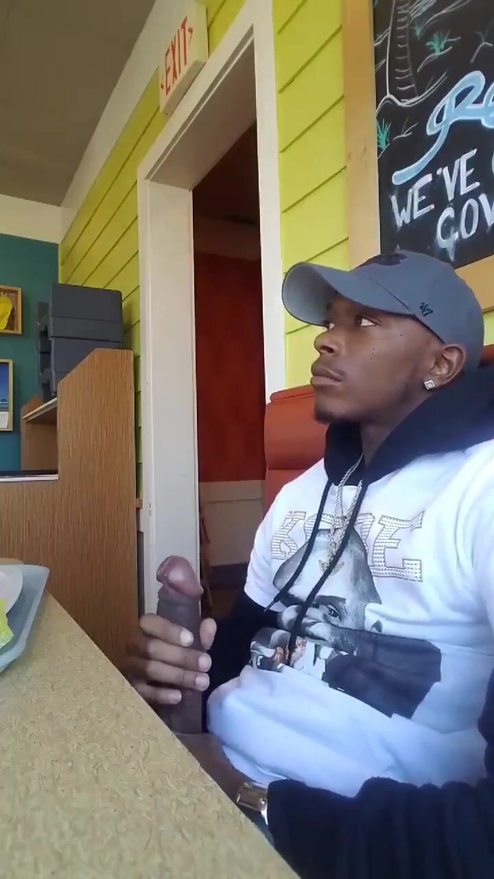 Plays with bbc in the restaurant porn