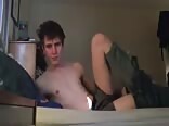 Gay boys pleasure on the bed
