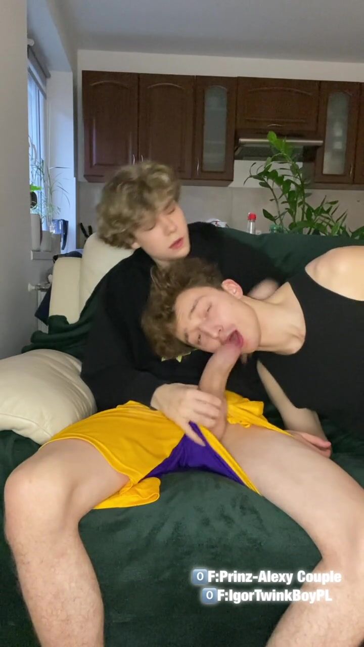 Polish boy with monster white cock fuck face step bro face and cum ...