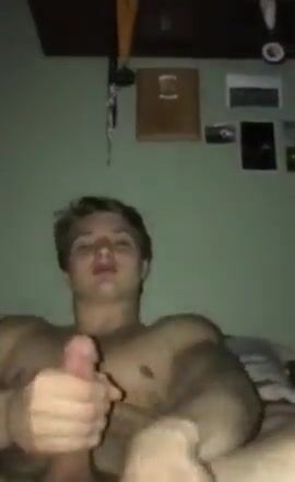 Cocky jock pov: school stud beats his big dick
