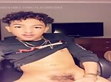 Big dick lightskin boy cums with tight ass