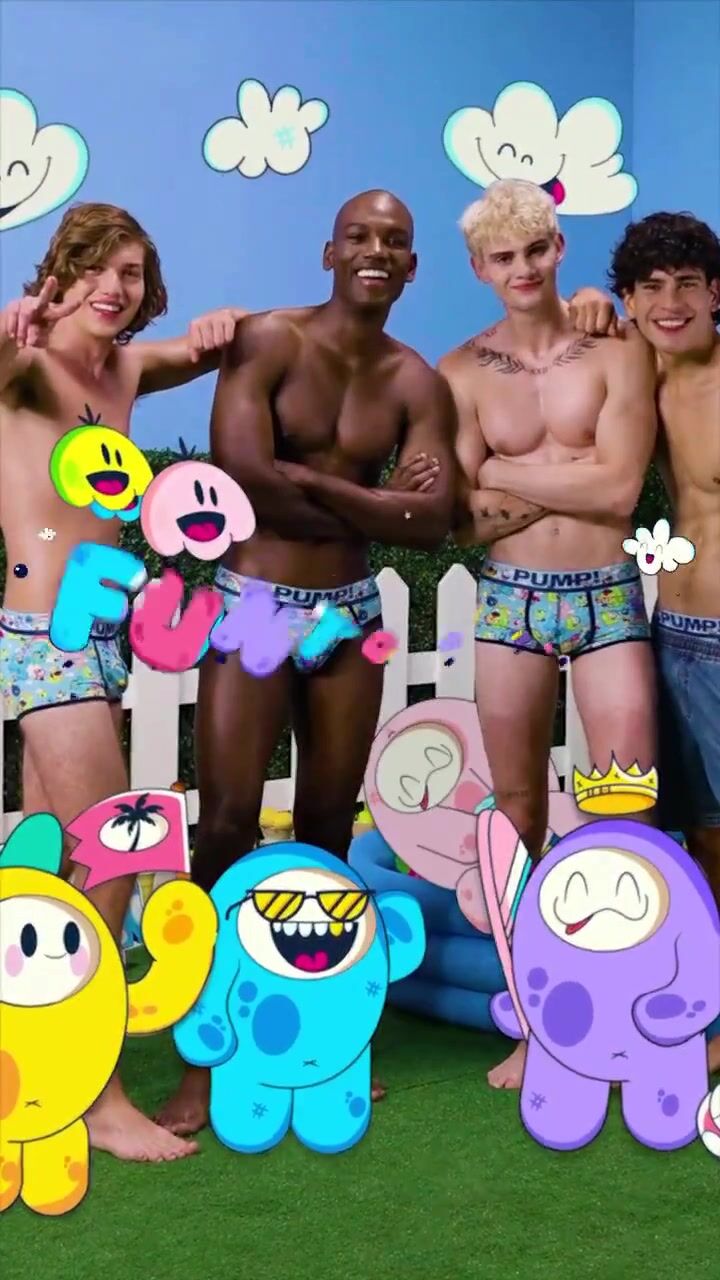 Fiesta de pollas sin condón entre chicos en calzones