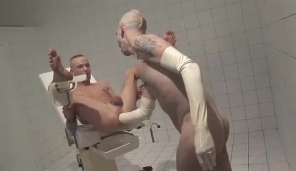 White latex gloves fist punk hard