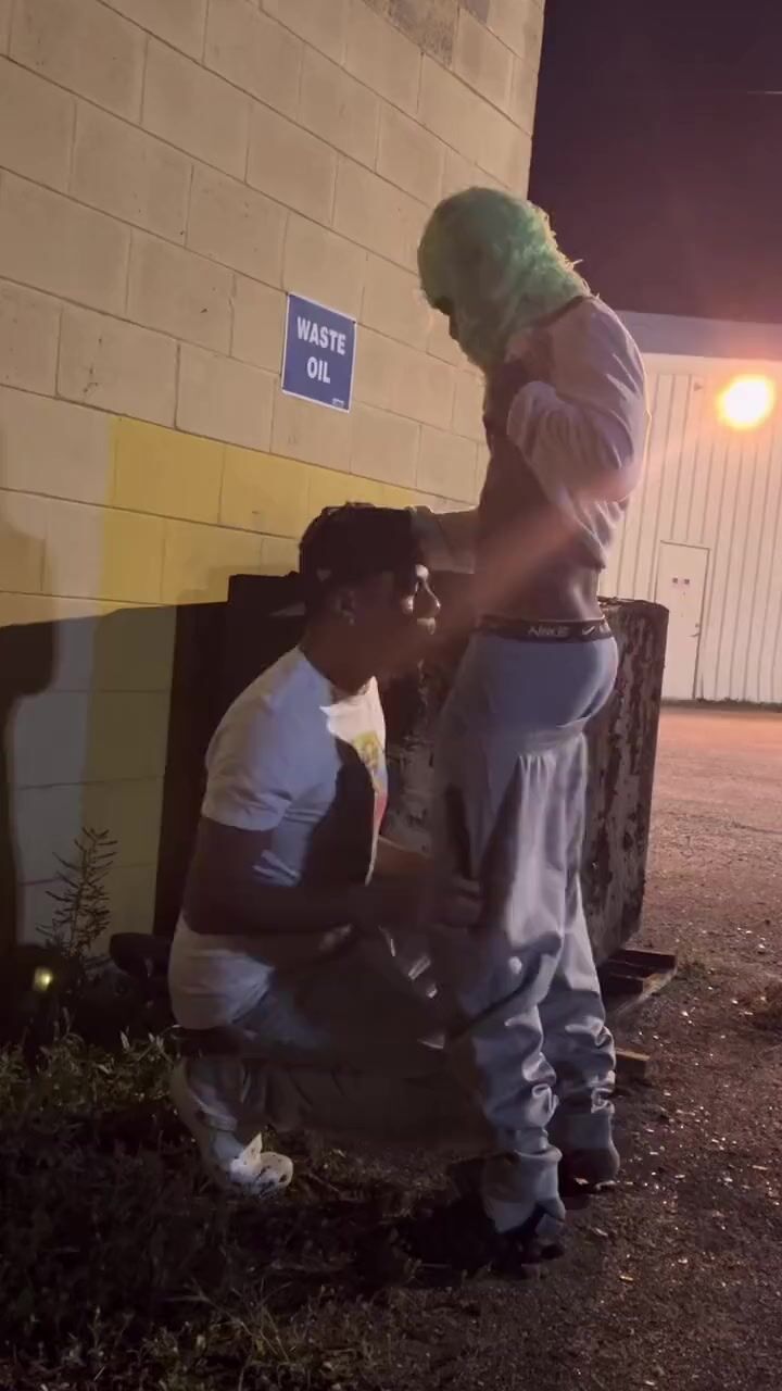 Quick link up with bro behind store back
