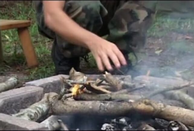 Army rangers bareback wild outdoor orgy