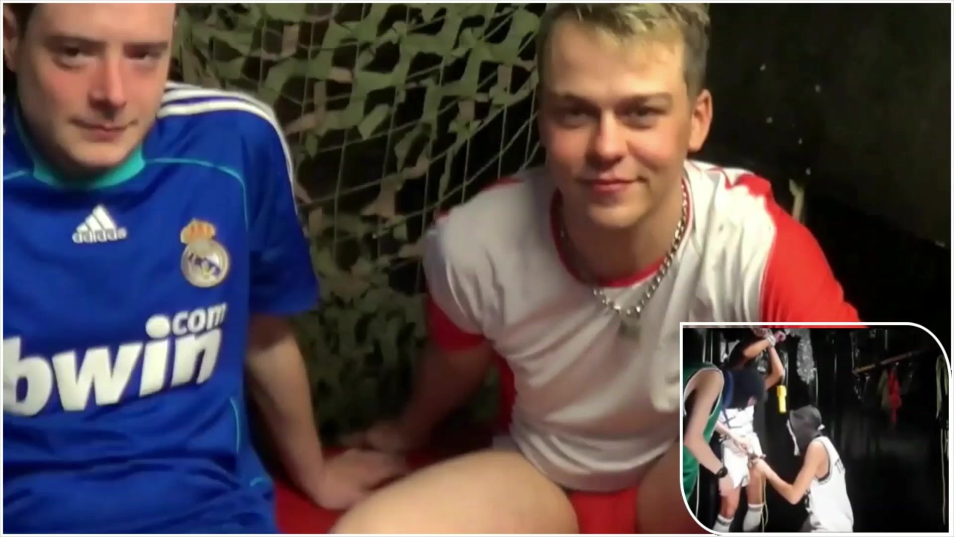 Soccer twinks bound and creampied in raw bareback fuck