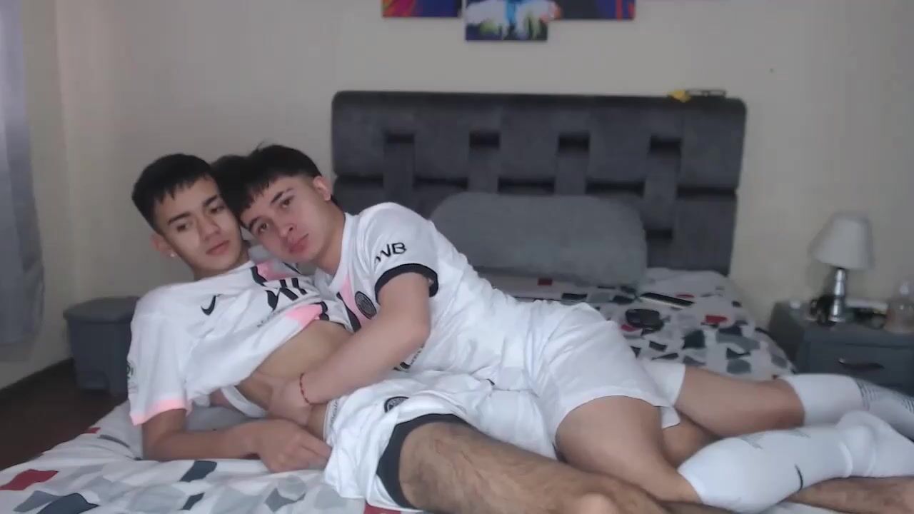 Amateur soccer boys play with their cocks - gay teammates