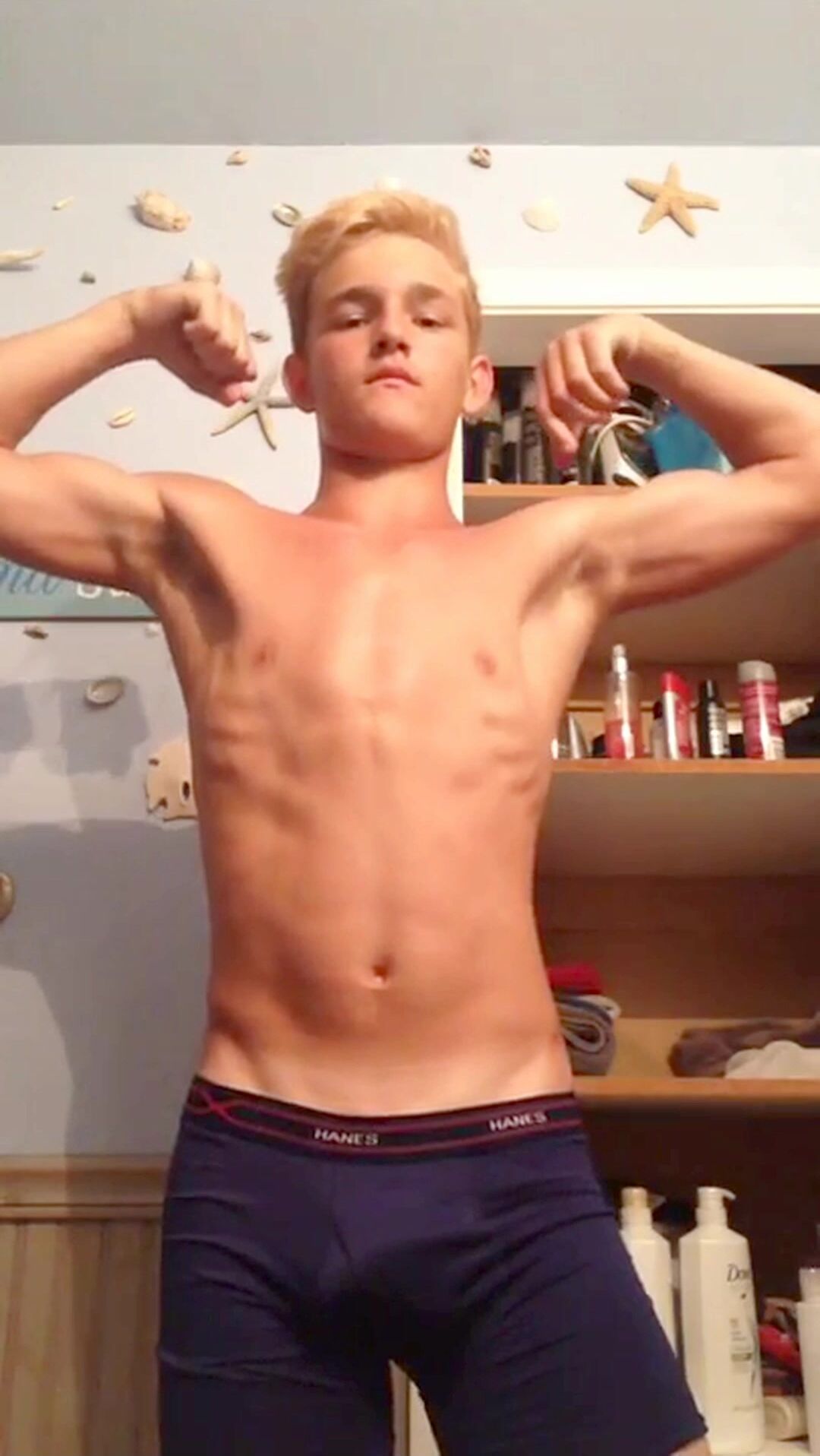 Red legend posing (no porn)