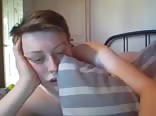 Bed web cam relaxing session