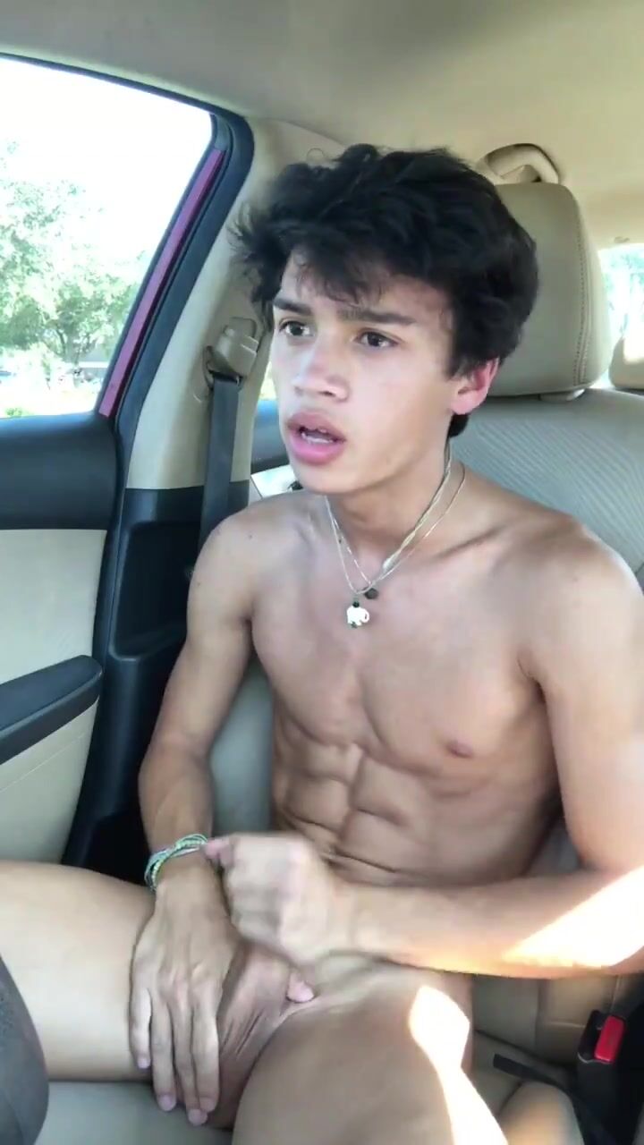 Ren gooning naked in car