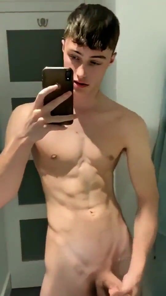Muscular anthony shows off uncut cock on cam
