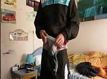 Gay teen boy rips undies in hot porn