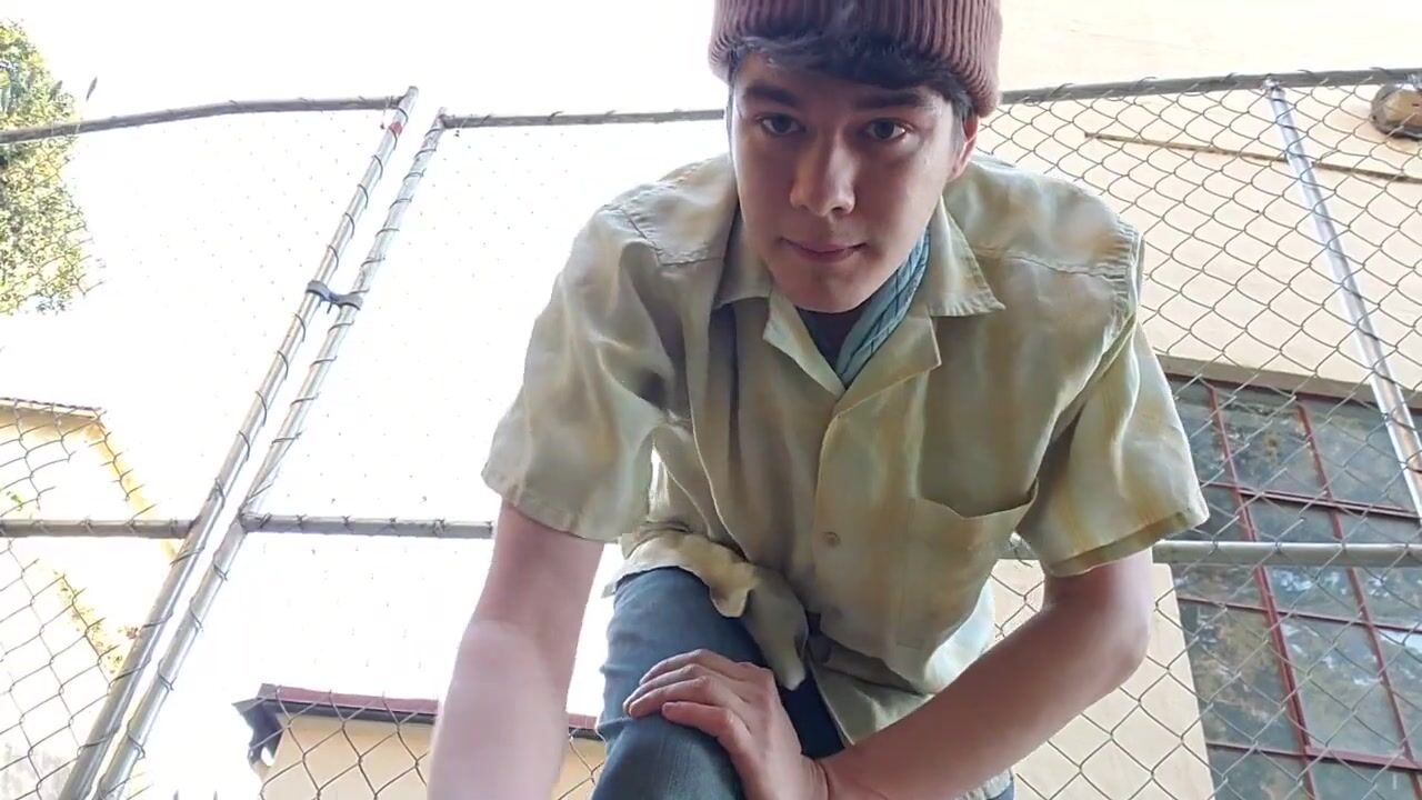 Risky outdoor turns this teen on boys porn