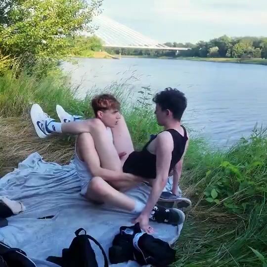 Heißer fluss papa muskel ohne