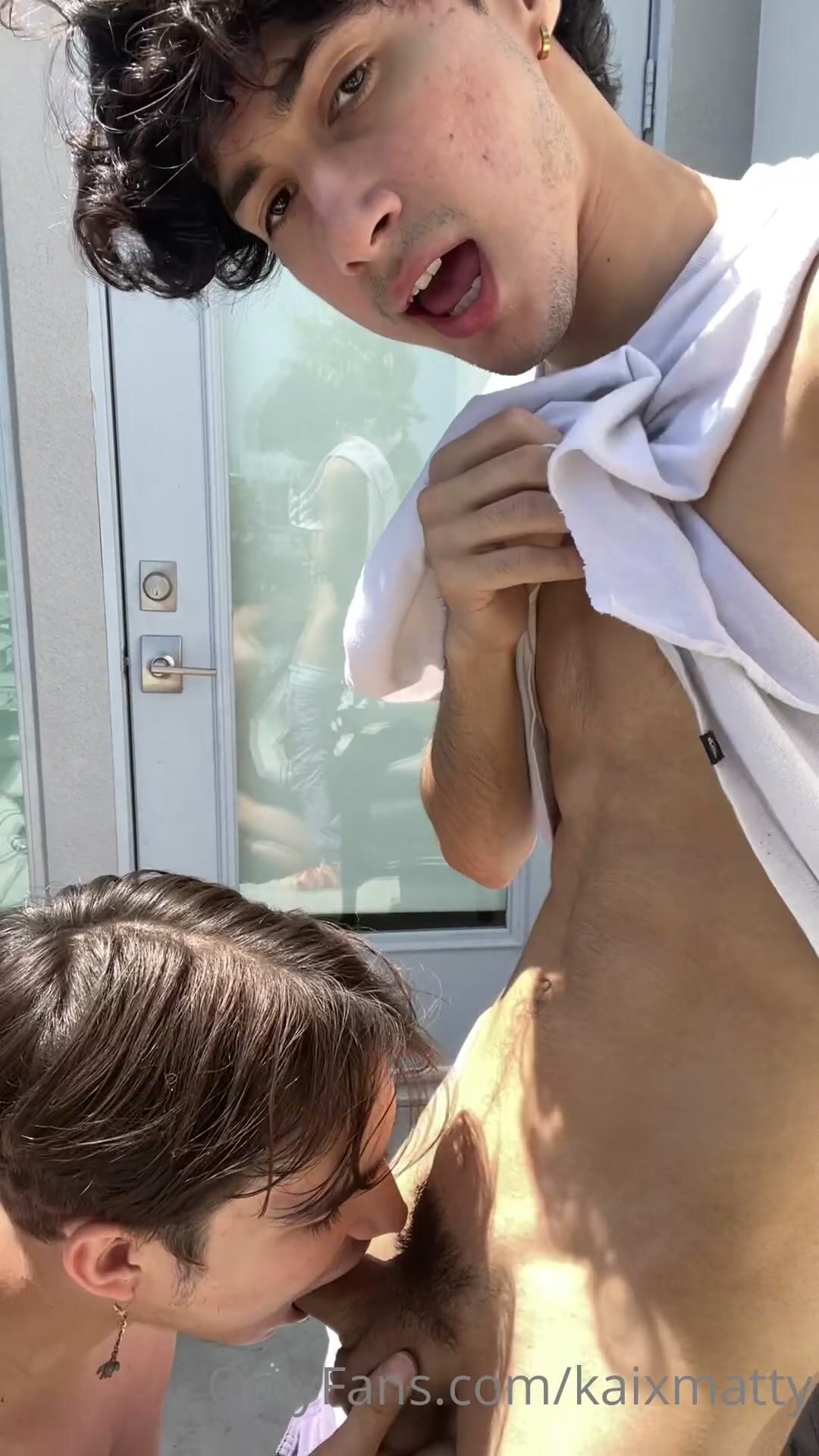 Kaixmatty bareback muscle twink rides daddy cock 3