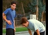Running without sound twink tube - gay themed short