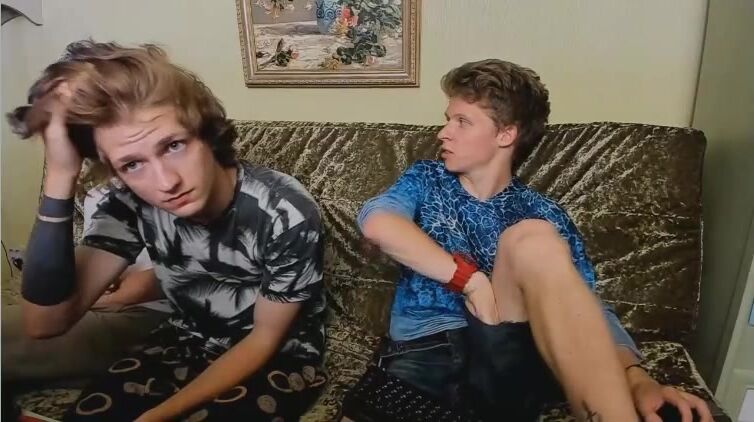 Russian friends wank together cam boys porn