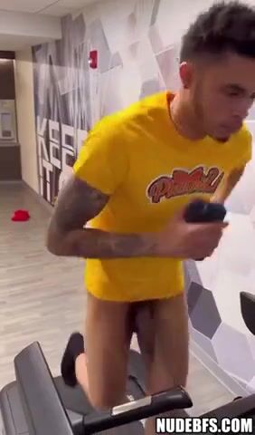 Hot black twink daddy muscle bareback cock workout