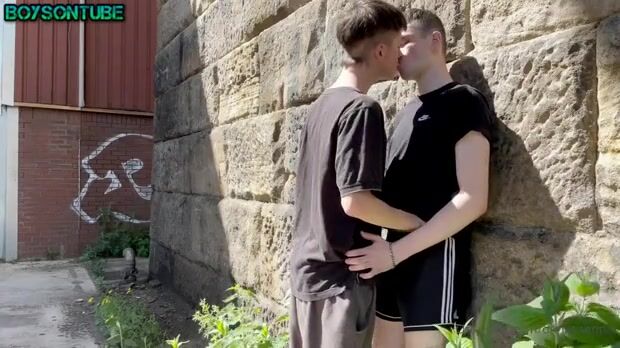 Sabian: young lovers have oral sex in the garden